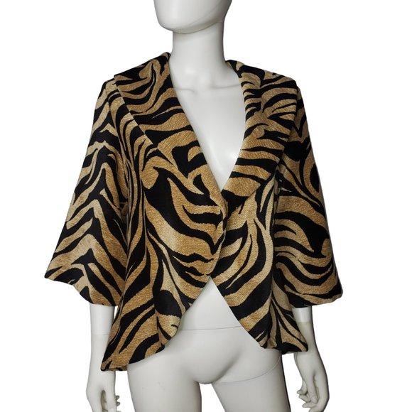 I.C. COLLECTION BY CONNIE Tiger Jacket Size Medium - Picture 1 of 10